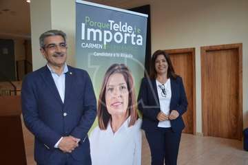 Nueva Canarias llena el aforo en la presentación de su candidatura al Ayuntamiento de Telde (Foto TA)